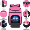Ciihars Single Bowling Ball Bag Backpack with Shoe Bag Up