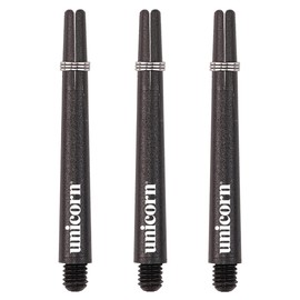 UNICORN Dart Shafts | Gripper 3 | Durable Nylon | Medium 44.2mm | Black | 3 Stems