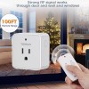 TESSAN Remote Control Outlet Wierless On Off Switch Plug for