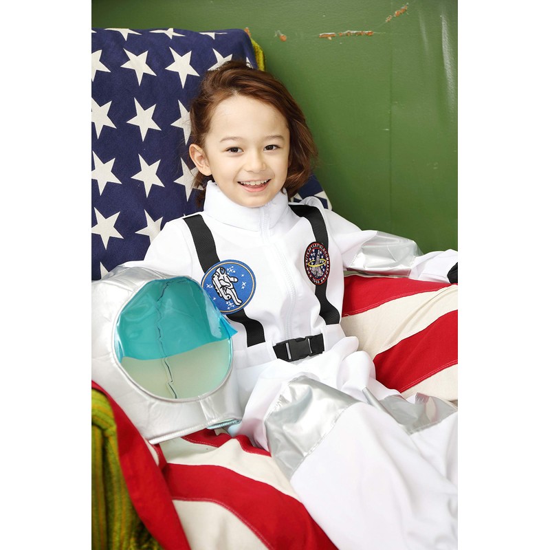 Party City Space Boy Costume For Kids, Size 100, White