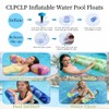 Inflatable Pool Floats Adult，5 Pack Multi-Purpose Pool Float Water Hammock，Pool