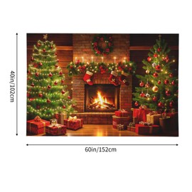 Mutakin Christmas Tapestry Wall Hanging Aesthetic For Bedroom Living Room Dorm