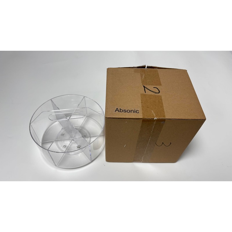 Absonic Acrylic Pen Holder Pencil Organizer, 360-Degree Rotating Pencil Holder,