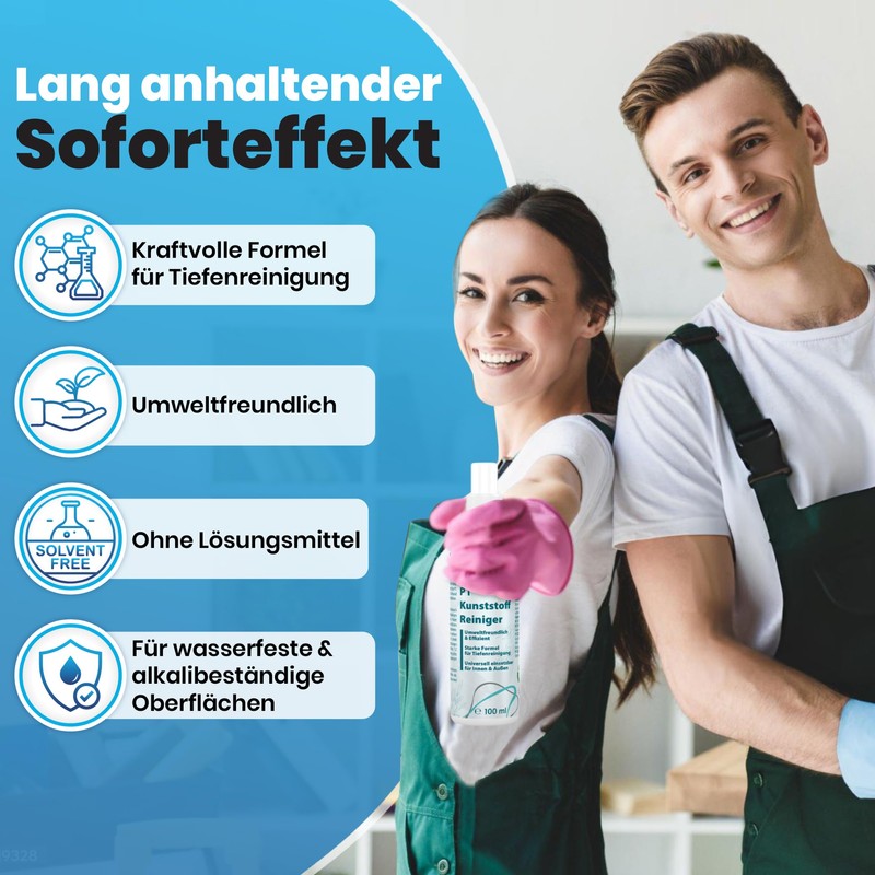 P1 - Kunststoff Reiniger 100ml - Profi Kunststoffreiniger mit schneller