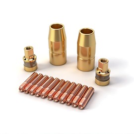 14pk Mig Gun .030" kits 000067 contact tip 169715 Nozzle 169716 Diffuser for Miller Millermatic 135/140/175/211,Gun M10/M15, Hobart 120/125/135/140/175/180/187/190,Gun H-9/10