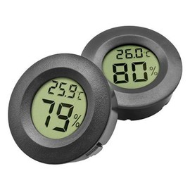 IGEAIIE Reptile Thermometer and Hygrometer, 2-Pack Digital Thermometer Gauge for Reptile Tanks, Vivarium, Bearded Dragon, Leopard Gecko, Tortoise, Accurate Temperature & Humidity Control for Terrarium