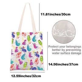 MYSOMY Dragons Tote Bag Dragons Lover Gifts One Little Spark Gifts Cartoon Dragon Shoulder Bag (color Dragon uk1)