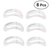 minkissy 6pcs Mold Kit Eyebrow Template Eyebrow Stencil Kit Eyebrow
