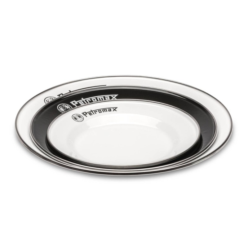 Petromax Enamel Plate 2 Pieces (26 cm) White px-plate-26-w