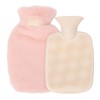 PVC Hot Water Bag with Soft Plush Cover Leakproof Winter