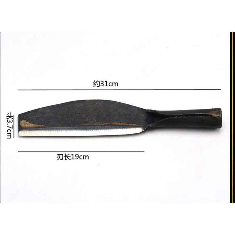 Thick Steel Blade Brush Axe, Heavy Duty Billhook Machete Hatchet