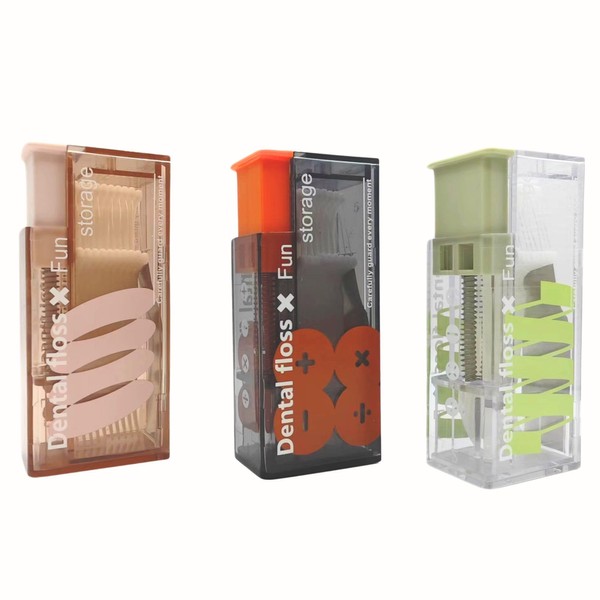 3 PCs and 3 Colors Family Pack Refillable Floss Pick