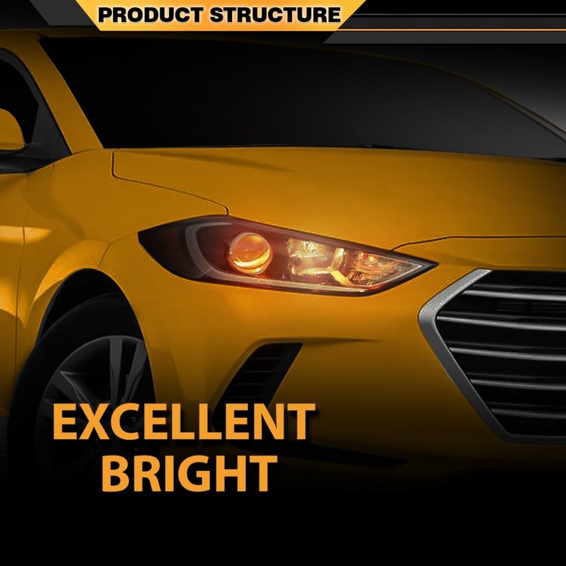 CNNELL Headlights Assembly Pair Compatible with Hyundai Elantra 2017-2018 Passenger