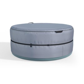 XCZ Portable Hot Tub Cover, Inflatable Hot Tub Full Coverage - Waterproof, Sunproof, Dustproof, Fits Most 4 Person/77 Inch Inflatable Hot Tub Spa, Round (Gray, Cover Only) (Gray, 79x79x28)