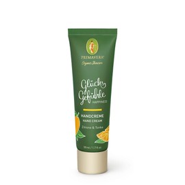PRIMAVERA Happiness Hand Cream 50 ml - Natural Cosmetics - Lemon, Tonka Fragrance - Regenerates, Activates, Protects