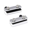 sourcing map Adjustable Glass Door Hinges Clamp，Iron Cabinet Pivot Hinge
