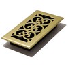 Decor Grates SPH408 Floor Register, 4x8, Polished Brass Finish
