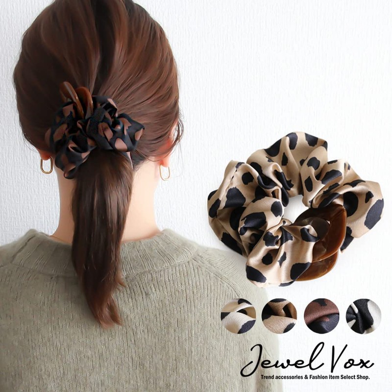 JewelVOX Hair Accessories Leopard Animal Print Tortoise Shell Charm for