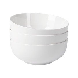 Garvee 64 Oz Ceramic Soup Bowls Set of 3, 8" Serving Bowls for Kitchen, Porcelain Mixing Bowls for Soup Salad Cereal Oatmeal Fruit Rice, Dishwasher & Microwave Safe