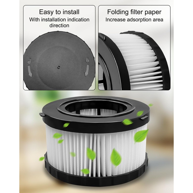 TIKSCIENCE DC5151H Filter Replacement Fit for DEWALT DC515 DCV517 DCV517B
