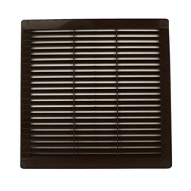 VONLIS® Ventilation Grille Exhaust Grille Slat Grille Plastic Square 250 x 250 mm Brown