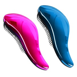 2 Piezas Cepillo de Pelo Desenredante Antiestático Cepillo para Cabello Detangling Brush Cepillo para Cabello Desenredante Cepillo de peinado para Cabello Rizado Ondulado Mojado Seco Fino Grueso Liso