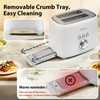 2 Slice Toaster - 1.5" Extra Wide Slots, Stainless Steel,