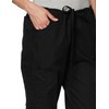 Dickies Women's Signature Mid Rise Drawstring Scrubs Cargo Pant, Black,