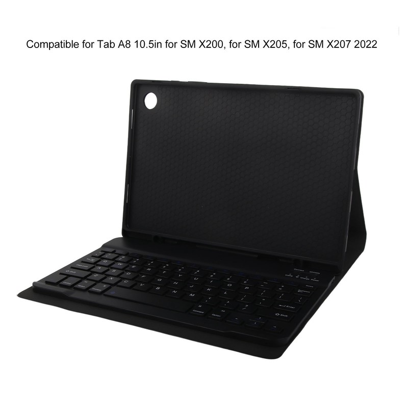 Tablet Keyboard Case Magnetic Black Detachable Trackpad TPU Case with