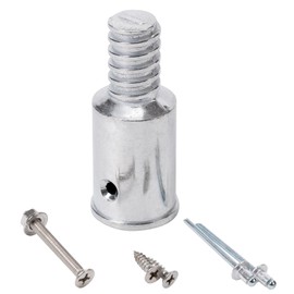 EESC2Y Metal 1" Threaded Tips Replacement for Wood Push Broom Handle Threaded End