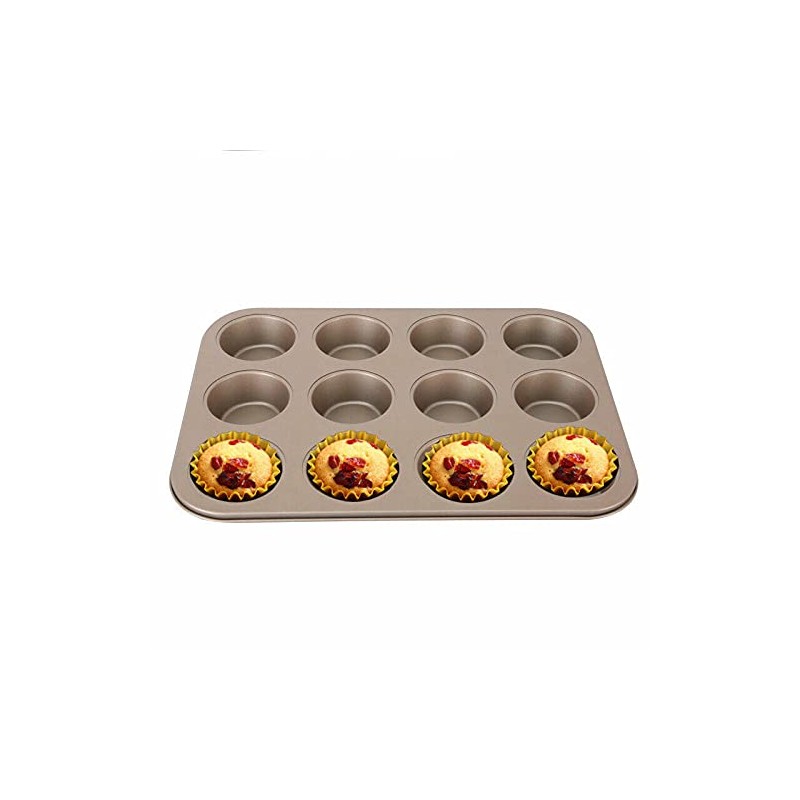 Ihanini Non Stick Ceramic Coated Muffin Pan 12 Cups Professional