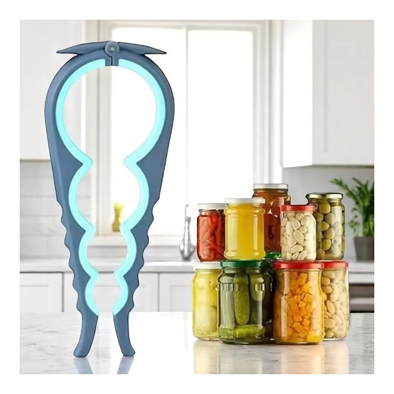 4 in 1 Jar Opener Set - Non-Slip Handle, Easy