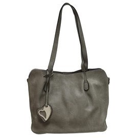 Envy Women's Nv502 CLASSIC SHOULDER BAG, Grey, One Size UK