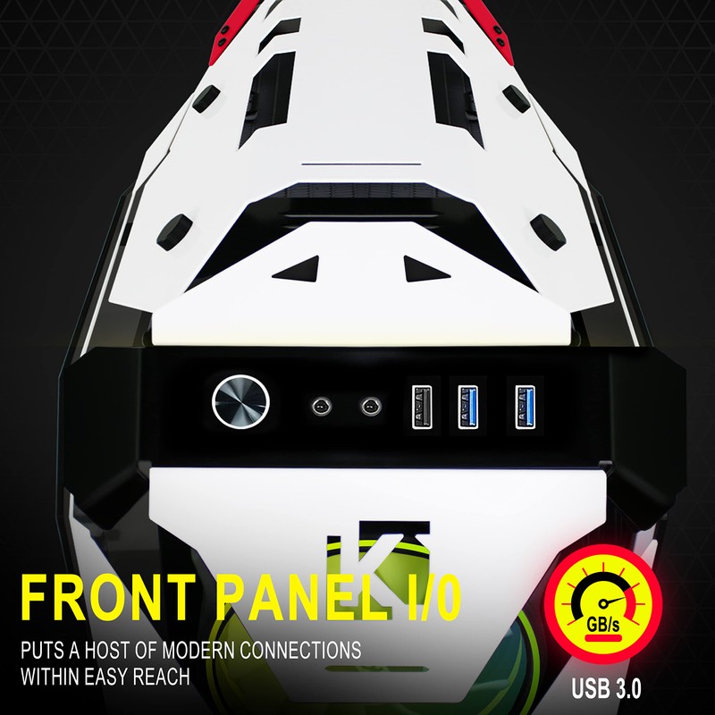 KEDIERS C650 Mech PC Case - ATX Tower Gaming Computer