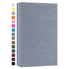 potricher Photo Album for 4x6 300 Horizontal Pockets Linen Cover Small Capacity Picture Book for Family Wedding Baby and Anniversary (Gray)