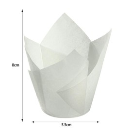 muffin baking cupcake HEITIGN 150 Pieces Mini Baking Cups Tulip Baking Cups Cupcake Liners Muffin Liners for Wedding Birthday Parties (white)