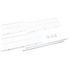 Rubbermaid Direct Mount Non-Adjustable Closet System, Hardware, White, Wardrobe Rod