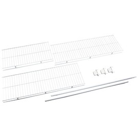 Rubbermaid Direct Mount Non-Adjustable Closet System, Hardware, White, Wardrobe Rod Spacer, 2-Pack