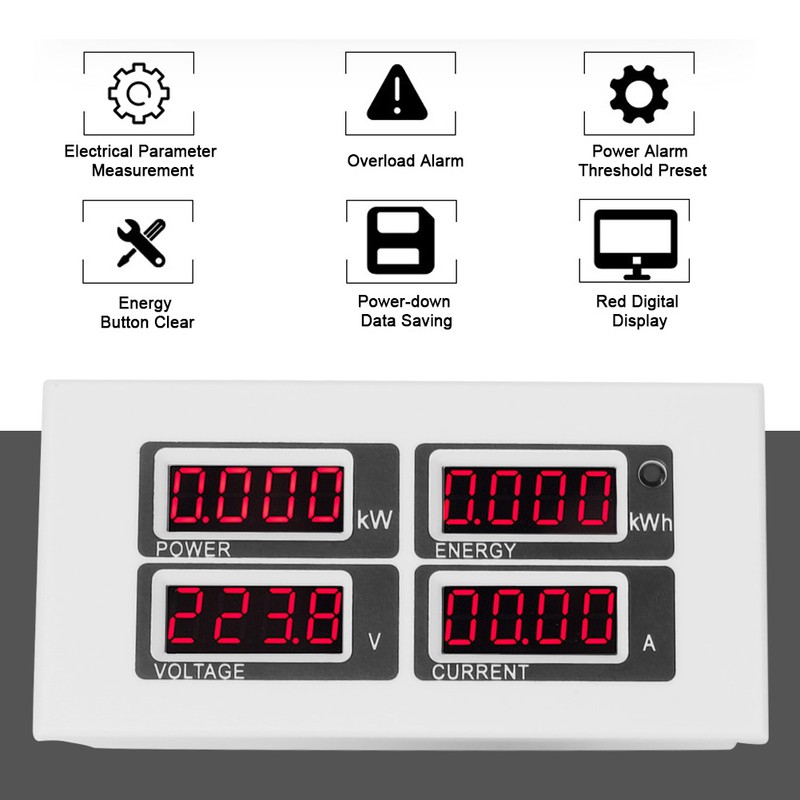 AC LED Multifunctional Current Voltage Power Energy Tester Monitor Multimeter(PZEM0-004