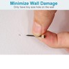 62PCS Picture Hooks for Hard Walls Picture Hanging Hooks Heavy