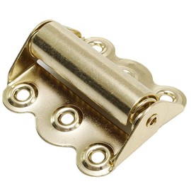 Litepak Screen Door Hinge Professional Grade Hardware Self-Closing Easy Install (2 Pack, Polished Brass)