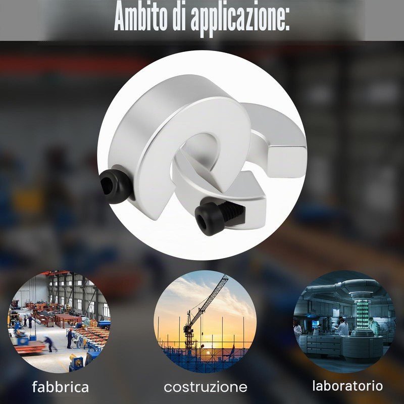 4 binari lineari SBR12, anello di bloccaggio lineare per SBR12,