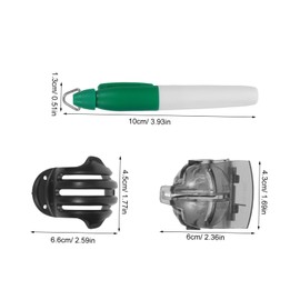 Kisangel 6pcs Golf Ball Line Liner Drawing Marking Alignment Putting Tool Drawing Device for Accurate Ball Positioning for Training and Competition