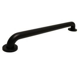 Westbrass GB36-MB 36" x 1.5" Stainless Steel Grab Bar with Flanges and Screws – ADA Compliant, Matte Black
