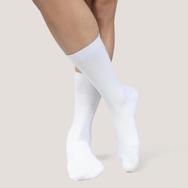 stylFRSH Casual Dress Socks for Mens Perfect for Office & Formal Wear Multi Color Options Size 6-9,10-13, 14-16 (US, Numeric, 14, 16, Regular, Regular, 6, White,Gray)