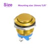 DMiotech 1 Pcs 16mm / 5/8" Push Button Switch, IP66