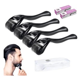 4pzs Dermaroller Facial Para Barba Titanio Produce Colágeno