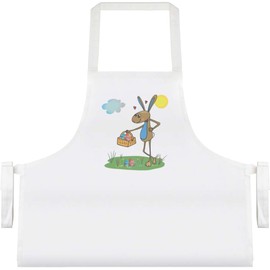 Azeeda 'Easter Bunny With Eggs' Unisex Cooking Apron (AP00078548)