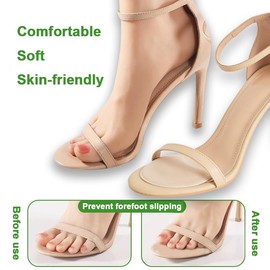 6 Pairs Forefoot Insole Pads Made of Memory Foam Metatarsal Inserts Forefoot Cushion Forefoot Pad Pads Anti-Slip for Women High Heels