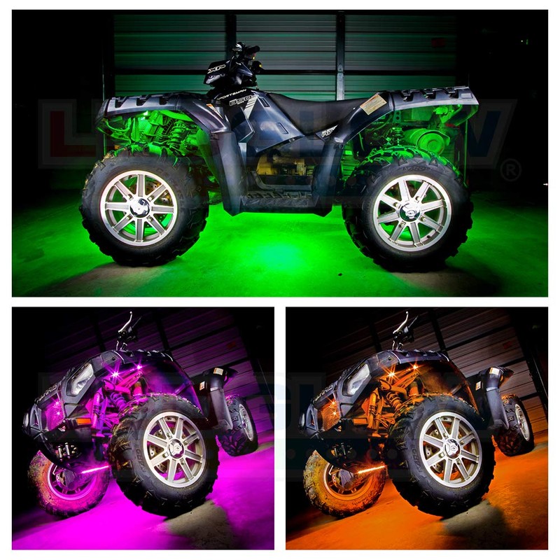 LEDGlow 8pc Advanced Million Color LED ATV UTV Quad 4x4